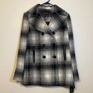 BLACK RIVET COAT NEW